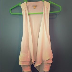 Silk Drape Layered Vest